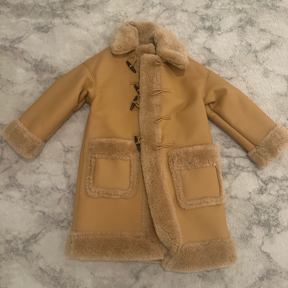 ALC faux leather and shearling Teddy jacket